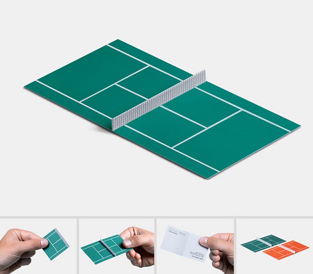 Les cartes de visite les plus insolites au monde: la carte de visite d’un entraîneur de tennis